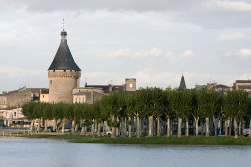 Crociera fluviale a Bordeaux. Foto di Libourne.